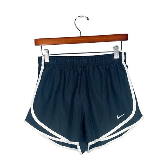 Nike Dri-Fit Shorts Women’s Medium Black/White Athletic Lined Activewear Running - Picture 1 of 4